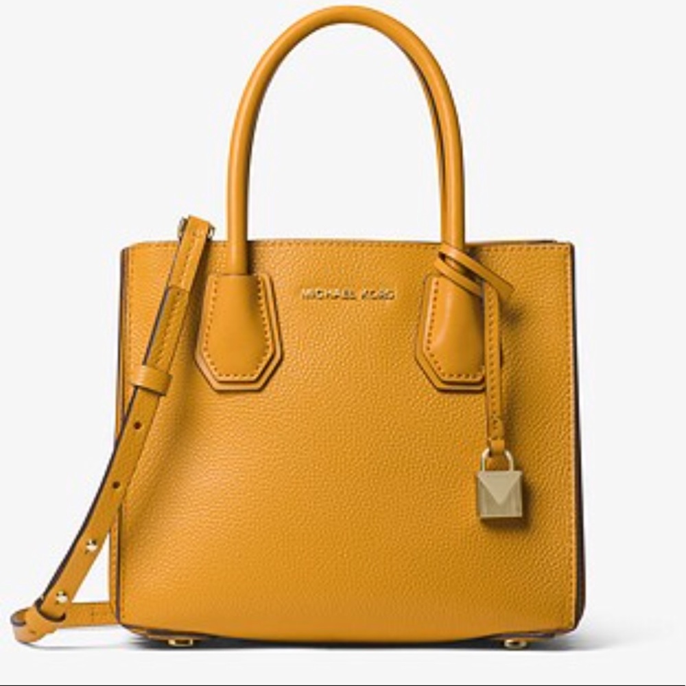 MK Yellow Accordion Tote